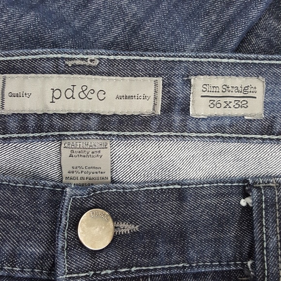 PD & C Slim Straight Factory Faded Stretch 36 x 32 - Picture 6 of 6